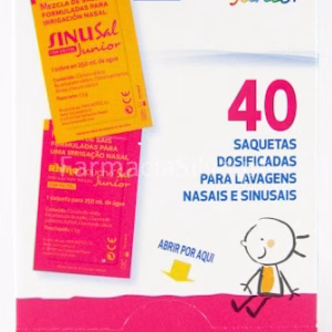 RHINODOUCH SAL JUNIOR SAQUETAS LAVAGEM NASAL 2,5 G X 40