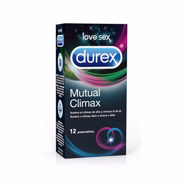 DUREX MUTUAL  CLIMAX PRESERVATIVO 12UNID