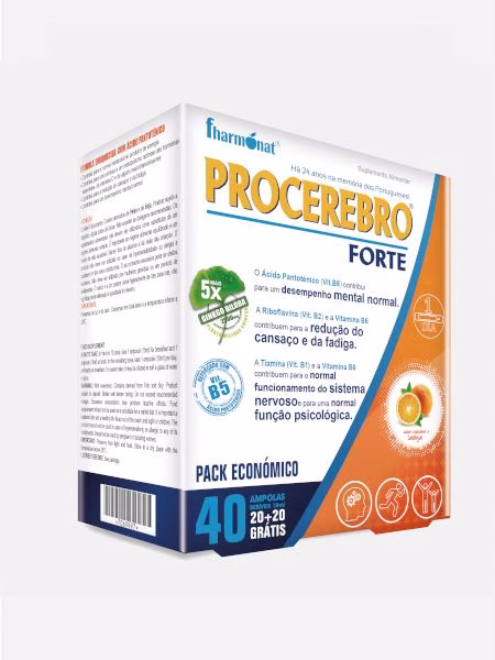 PROCEREBRO FORTE X 20 AMPOLAS + 20 GRATIS