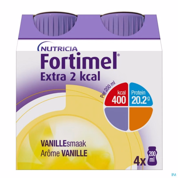 FORTIMEL EXTRA 2KCAL SOL BAUNILH200MLX4